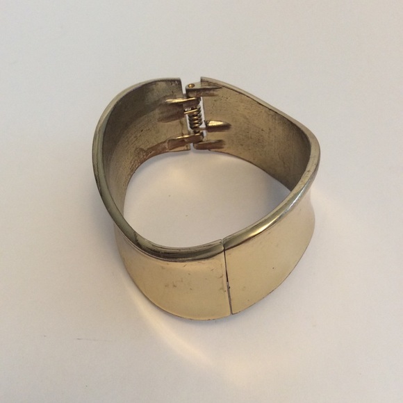 Gold tone hinged bracelet beautiful bjr box 3 - Picture 2 of 5